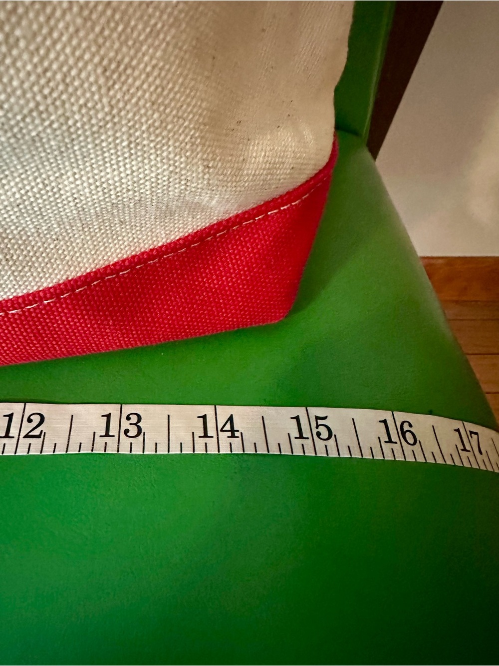 Lucky Brand Cream Canvas Tote with Red Accents - Picture 5 of 7